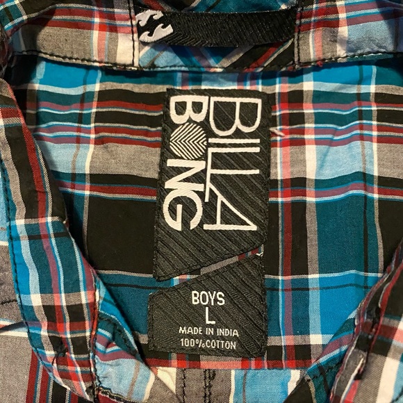 Billabong Boys Sz L (12-14) Button Down Shirt - Picture 4 of 5
